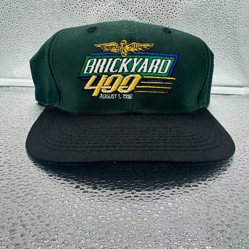 Brickyard 400 Aug 1998 Indianapolis Speedway NASCAR Snapback Green Cap Hat *NEW*